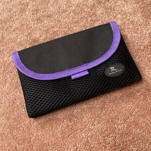 Purple and Black Buddy Pouch - Belt Free Running and Travel Pouch
